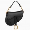 Dior Mini Saddle Bag In Black Calfskin 139