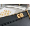 Fendi Black Peekaboo ISeeU Pochette Bag 433