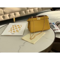 Fendi Yellow Peekaboo ISeeU Pochette Bag 467