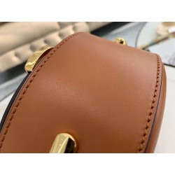 Fendi Moonlight Saddle Bag In Brown Calfskin 339