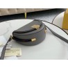 Fendi Moonlight Saddle Bag In Grey Calfskin 394