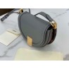 Fendi Moonlight Saddle Bag In Grey Calfskin 394