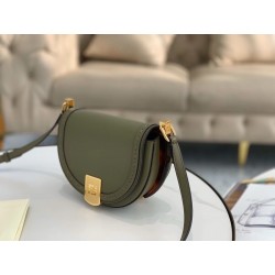 Fendi Moonlight Saddle Bag In Green Calfskin 942