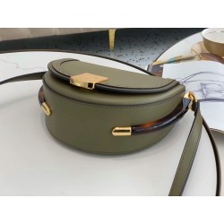 Fendi Moonlight Saddle Bag In Green Calfskin 942