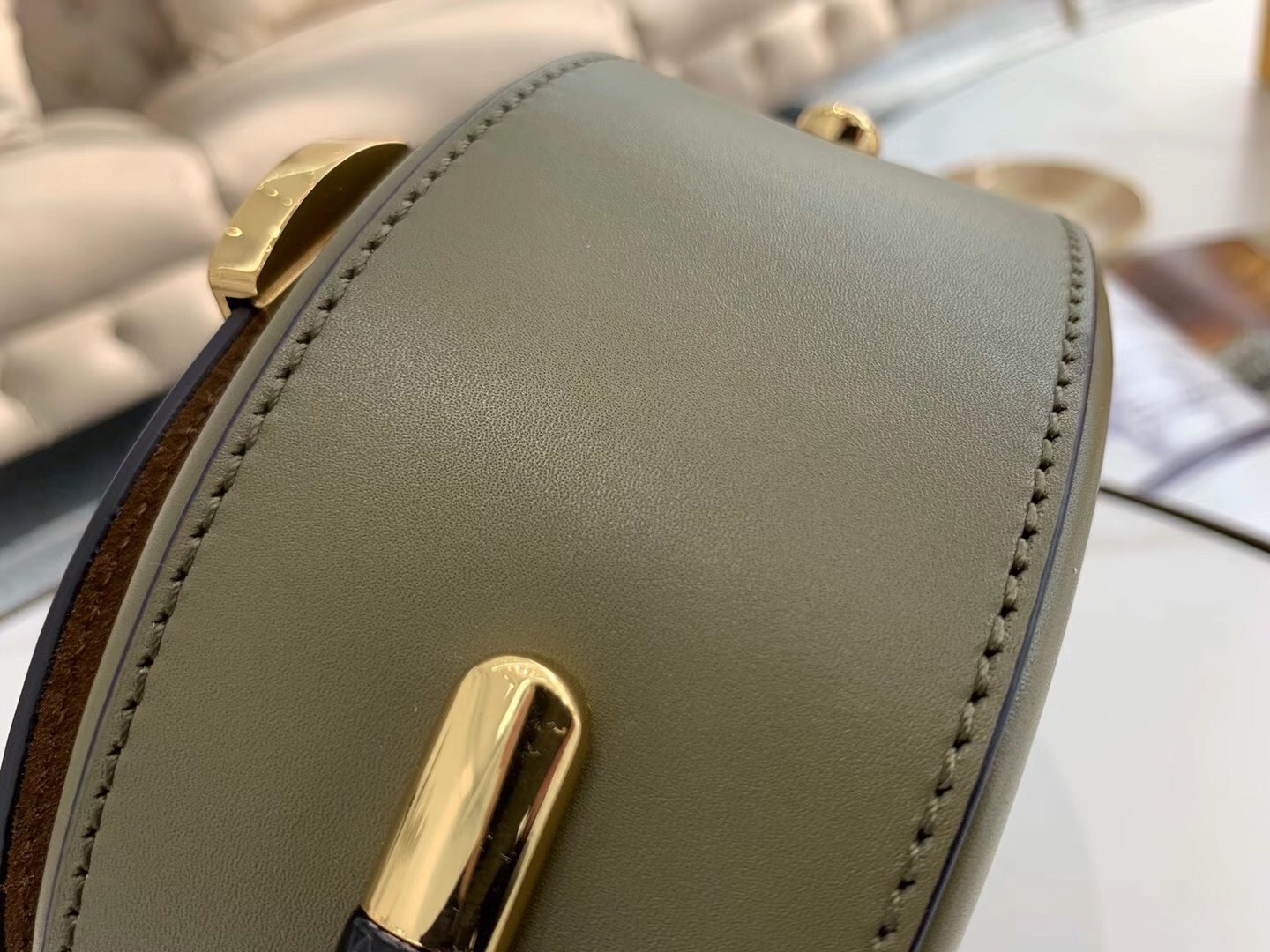 Fendi Moonlight Saddle Bag In Green Calfskin 942