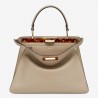 Fendi Grey Peekaboo ISeeU Medium Bag with Tortoiseshell 005