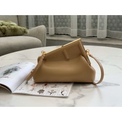 Fendi First Small Bag In Beige Nappa Leather 128