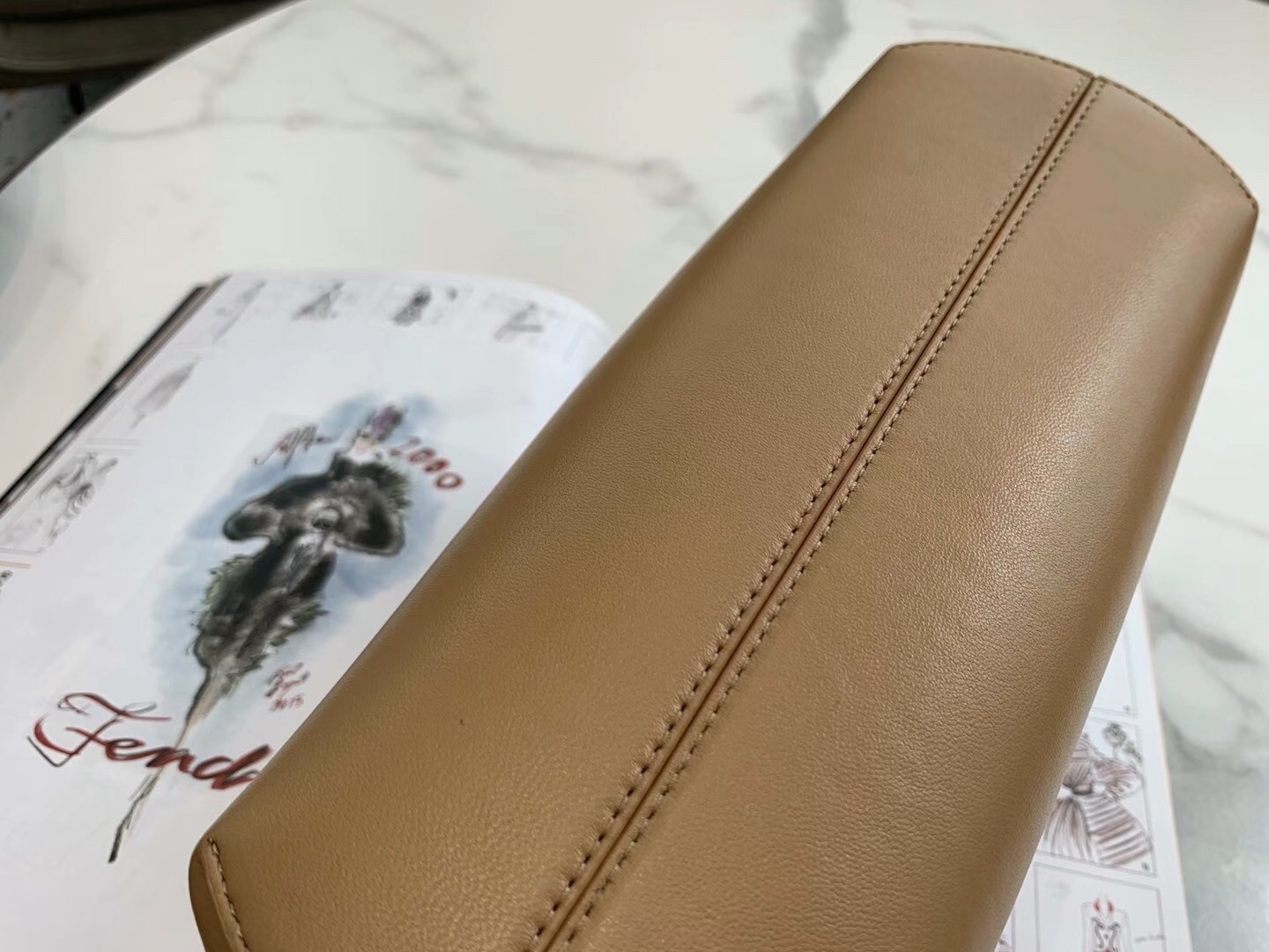 Fendi First Small Bag In Beige Nappa Leather 128
