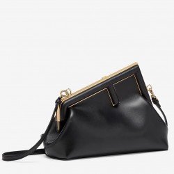 Fendi First Small Bag In Black Nappa Leather 130