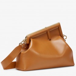 Fendi Medium First Bag In Brown Nappa Leather 462