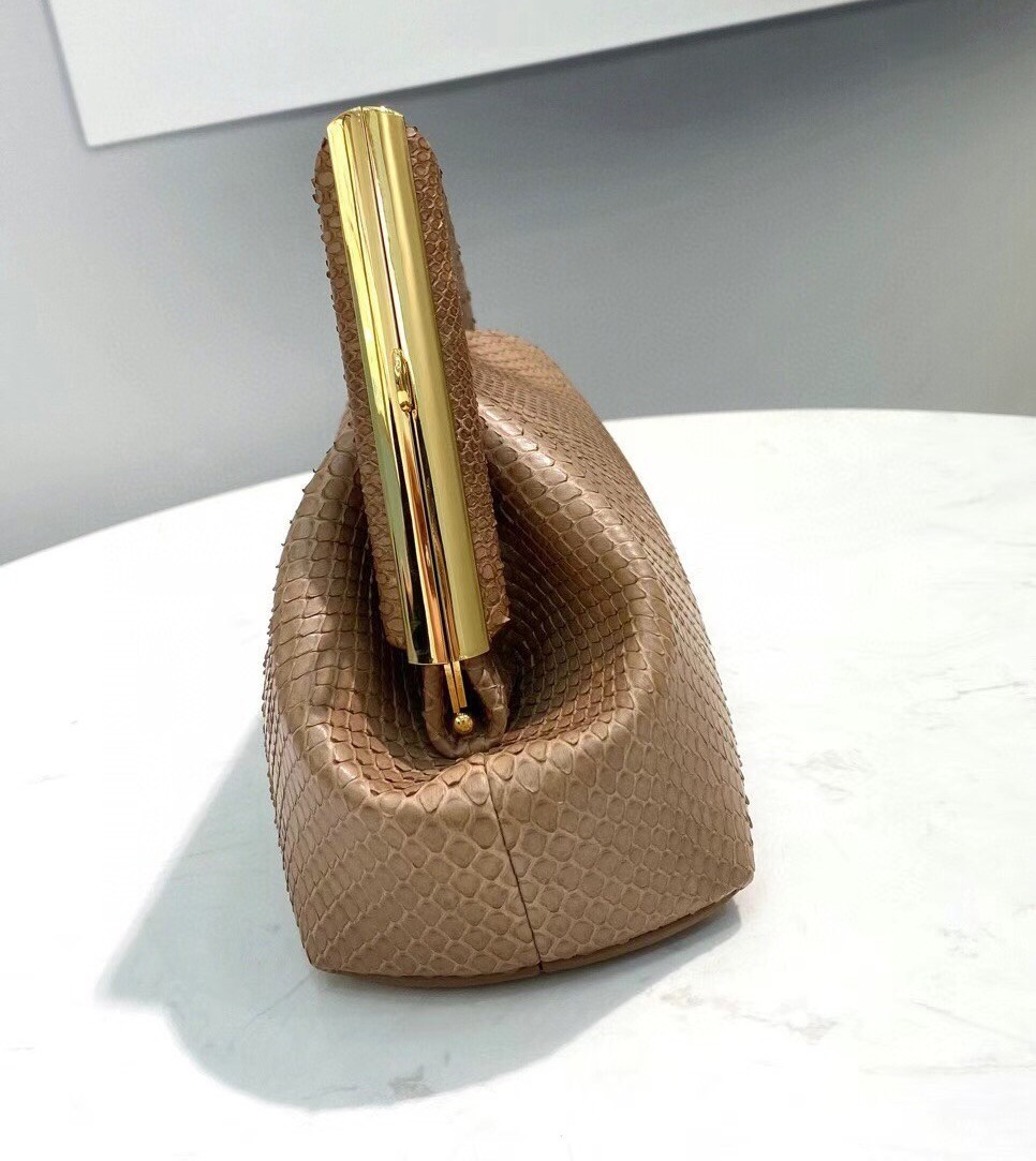 Fendi Small First Bag In Beige Python Leather 389