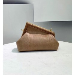 Fendi Small First Bag In Beige Python Leather 389