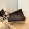 Fendi Small First Bag In Dark Brown Python Leather 319