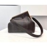 Fendi Medium First Bag In Dark Brown Python Leather 073