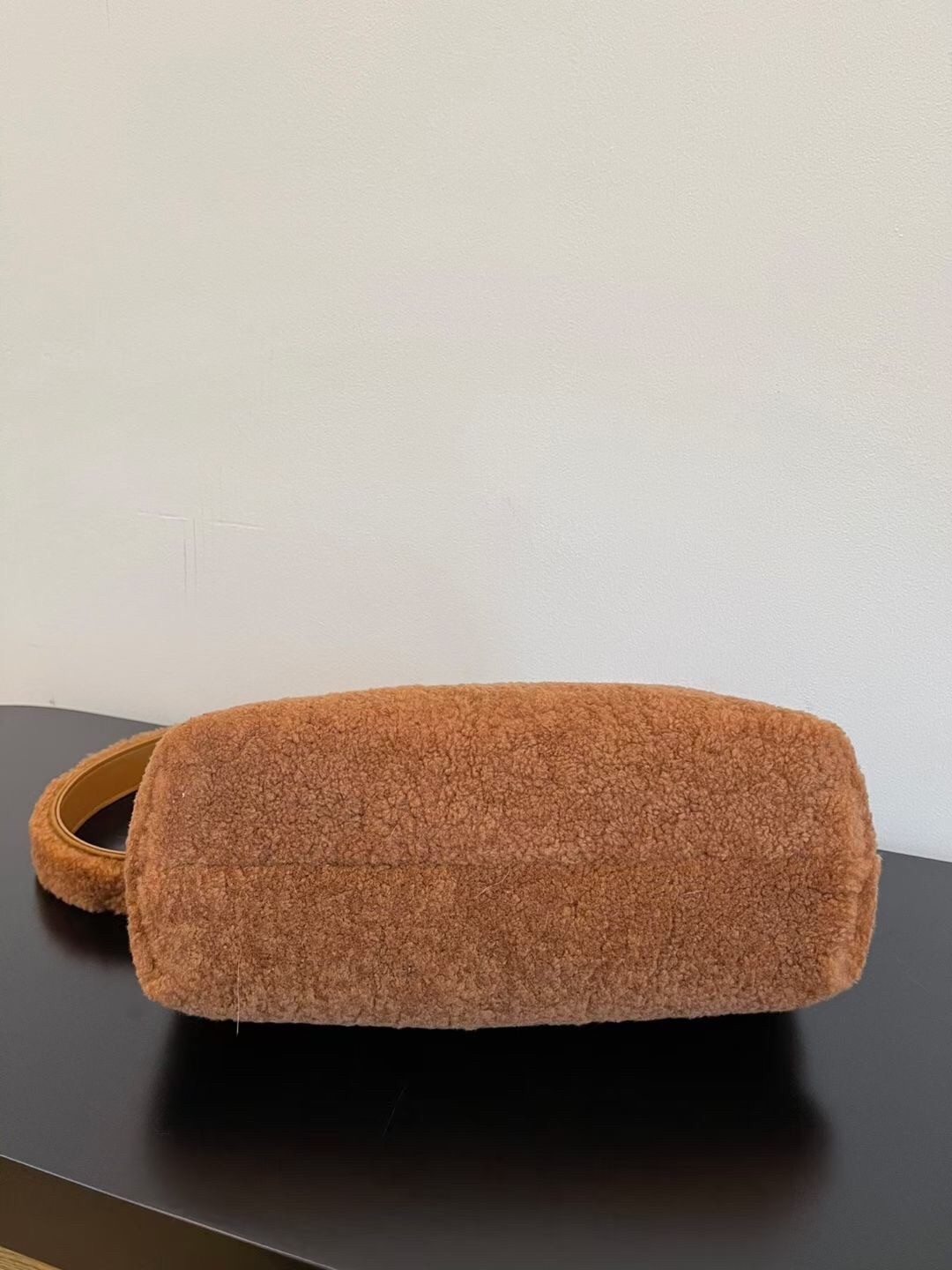 Fendi Medium First Bag In Brown Wool Sheepskin 192