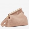 Fendi Medium First Bag In Pink Wool Sheepskin 236