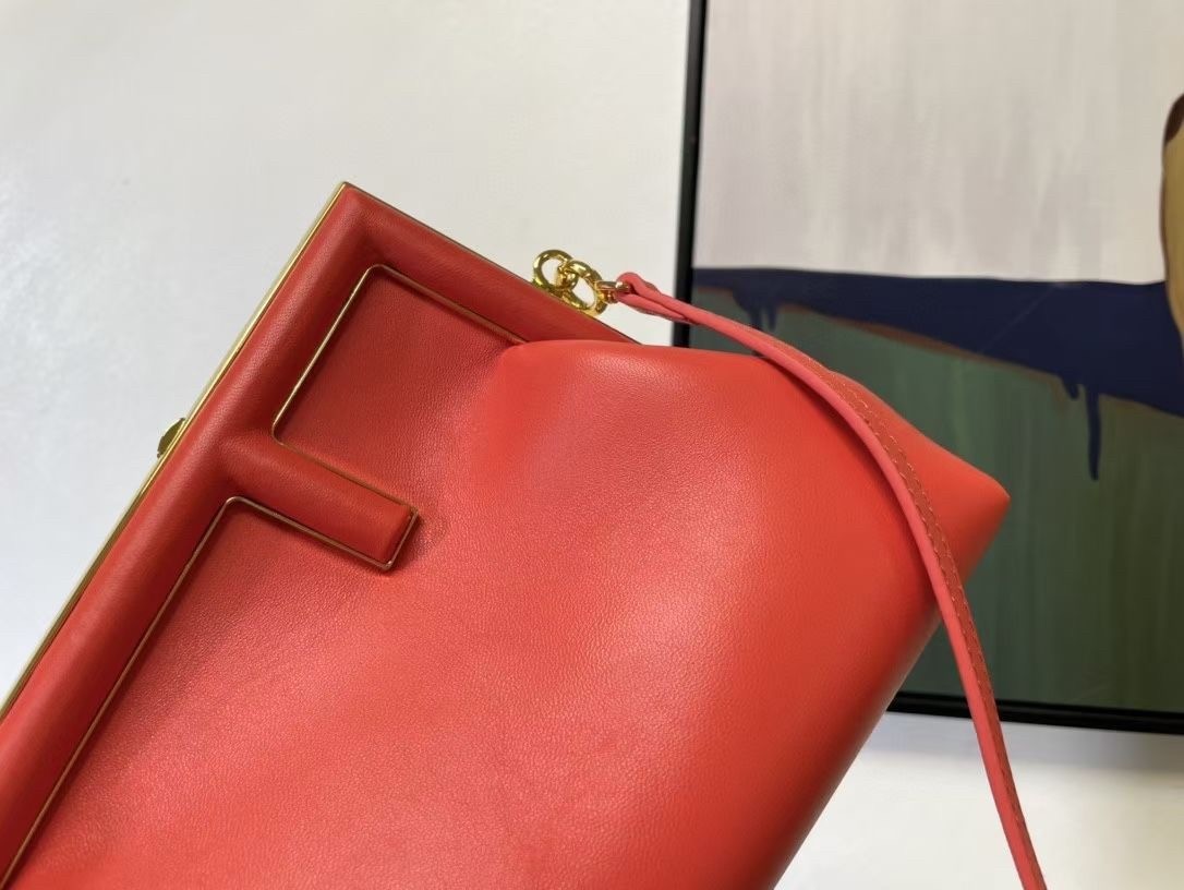 Fendi Small First Bag In Piment Nappa Leather 265