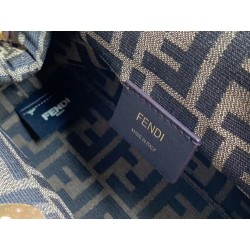 Fendi Small First Bag In Camel Leather with Python F 297