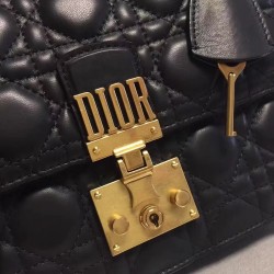 Dior Dioraddict Flap Bag In Black Lambskin 011