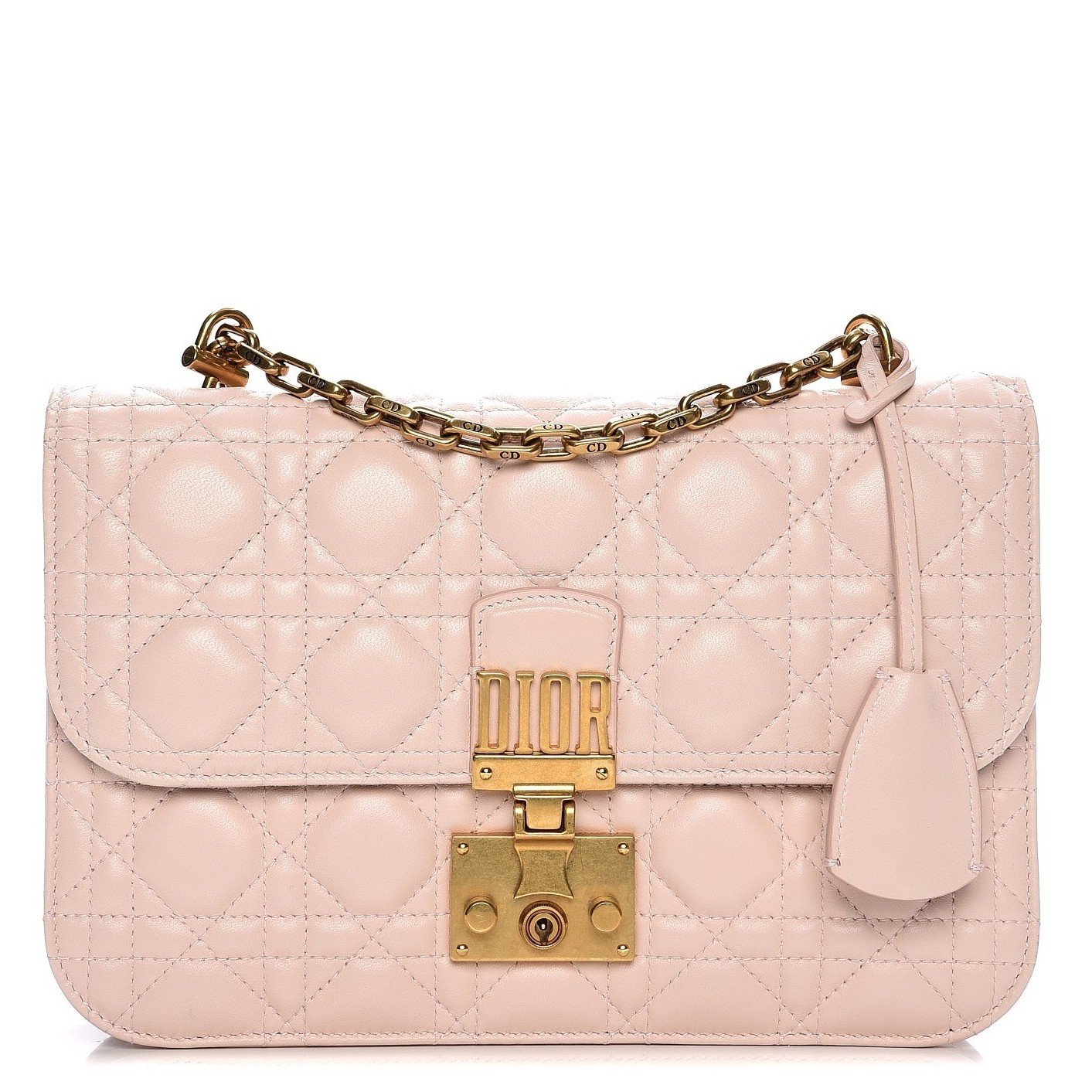 Dior Dioraddict Flap Bag In Pink Lambskin 301