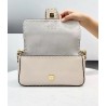 Fendi Medium Baguette Bag In White Grain Leather 151