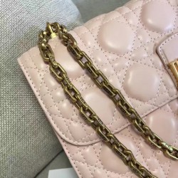 Dior Dioraddict Flap Bag In Pink Lambskin 301