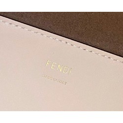 Fendi Sunshine Medium Shopper Bag In Beige Calfskin 327