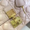 Dior Dioraddict Flap Bag In Pink Lambskin 301