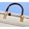 Fendi Sunshine Medium Shopper Bag In White Calfskin 427