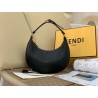 Fendi Fendigraphy Small Hobo Bag In Black Leather 465