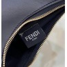 Fendi Fendigraphy Small Hobo Bag In Black Leather 465