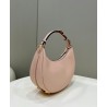 Fendi Fendigraphy Small Hobo Bag In Pink Leather 507