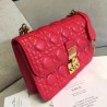 Dior Dioraddict Flap Bag In Red Lambskin 346