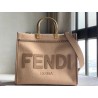 Fendi Sunshine Medium Shopper Bag In Brown Flannel  730