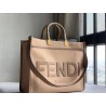 Fendi Sunshine Medium Shopper Bag In Brown Flannel  730