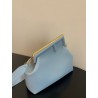 Fendi Small First Bag In Light Blue Nappa Leather 789