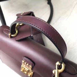 Dior DiorAddict Tote Bag In Bordeaux Calfskin 380