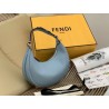 Fendi Fendigraphy Small Hobo Bag In Light Blue Leather 890