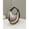 Fendi Fendigraphy Small Hobo Bag In Inlaying Leather 763