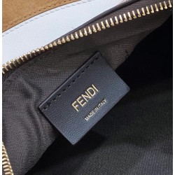 Fendi Fendigraphy Small Hobo Bag In Inlaying Leather 763