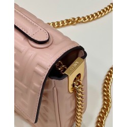 Fendi Baguette Chain Midi Bag In Powder Nappa Leather 865