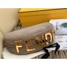 Fendi Fendigraphy Small Hobo Bag In Beige Suede Leather 973