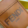 Fendi Mini Sunshine Shopper Bag In Brown Leather 102