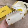 Fendi Mini Sunshine Shopper Bag In White Leather 173