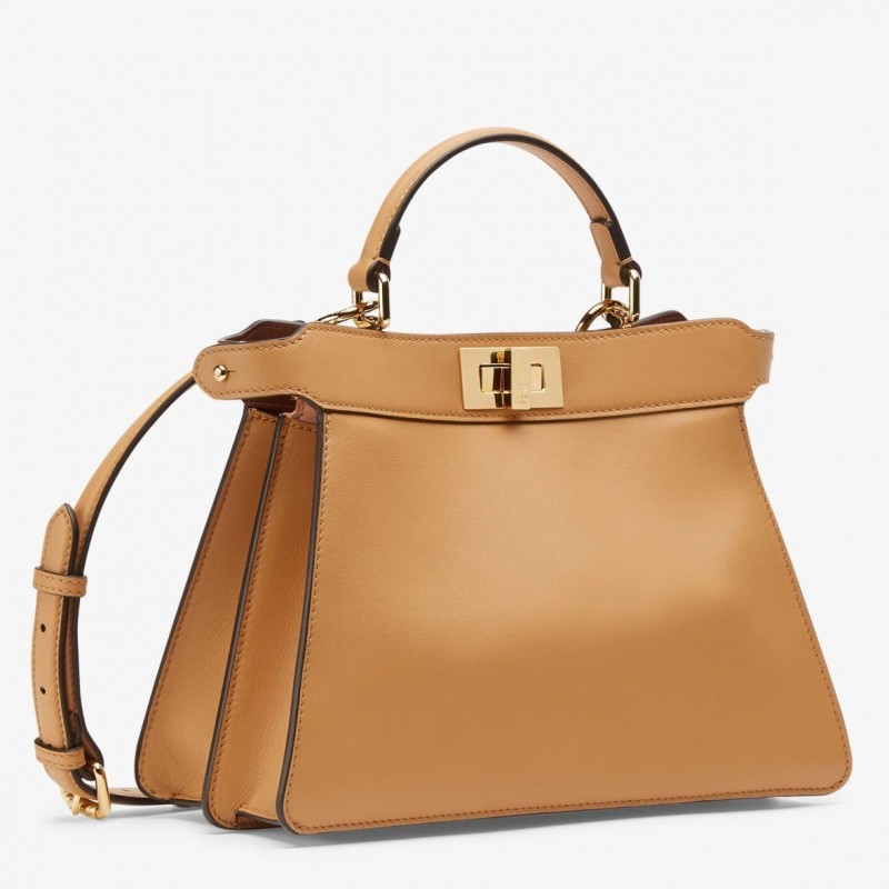 Fendi Peekaboo ISeeU Small Bag In Beige Calfskin 227