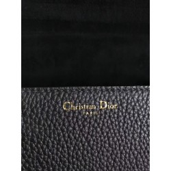 Dior DiorAddict Tote Bag In Black Grained Leather 374