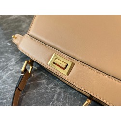 Fendi Peekaboo ISeeU Petite Bag In Beige Nappa Leather 344