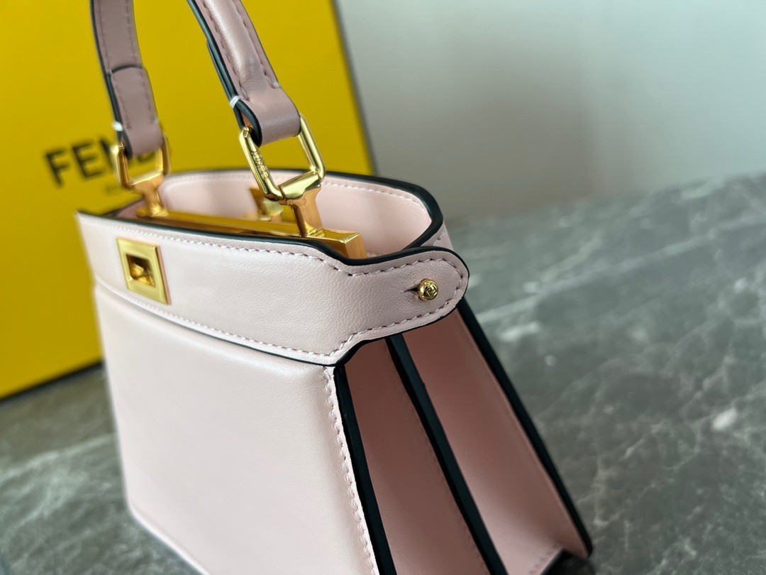 Fendi Peekaboo ISeeU Petite Bag In Pink Nappa Leather 448