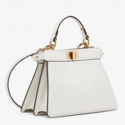 Fendi Peekaboo ISeeU Petite Bag In White Nappa Leather 477