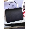 Dior DiorAddict Tote Bag In Black Grained Leather 374